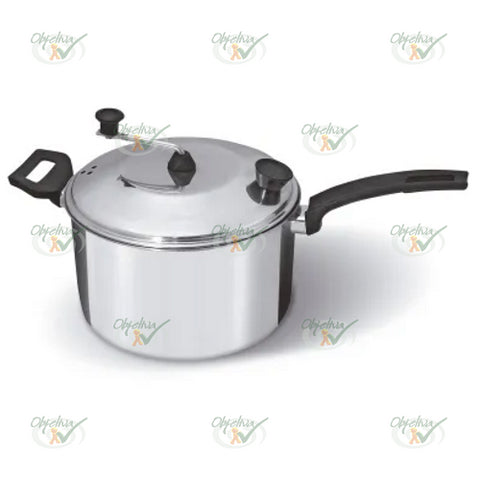 PIPOQUEIRA POLIDA 24CM COM 6 LITROS - ALUMINIO 5 ESTRELAS REF.: 228