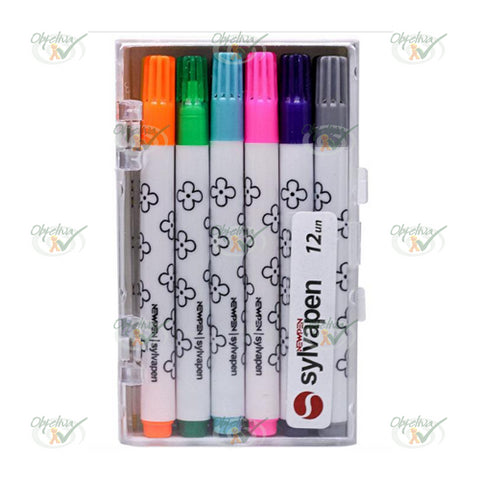 CANETINHAS HIDROGRAFICAS SYLVAPEN COM 12 CORES - NEWPEN COD.: 18018