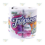 PAPEL HIGIENICO NEUTRO FOLHA SIMPLES 60MT COM 4 ROLOS - TROPICOS COD.: 519395