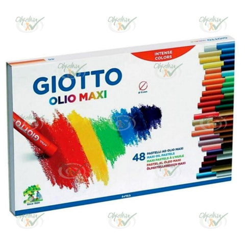 GIZ PASTEL OLEOSO OLIO MAXI COM 48 CORES - GIOTTO REF.: F 293200