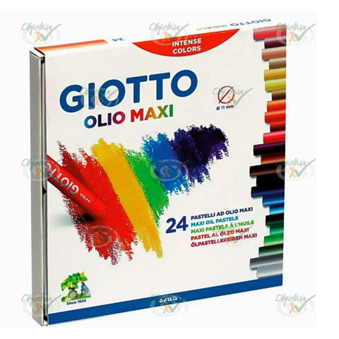 GIZ PASTEL OLEOSO OLIO MAXI COM 24 CORES - GIOTTO REF.: F293100