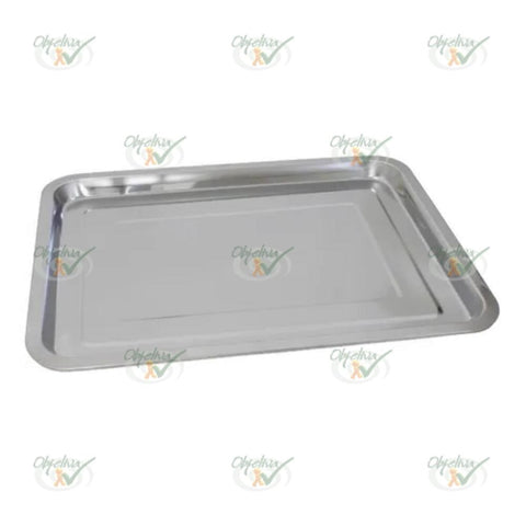 BANDEJA INOX RETANGULAR 34CM X 44CM X 3CM ALTURA - EM CASA TEM REF.: 10703