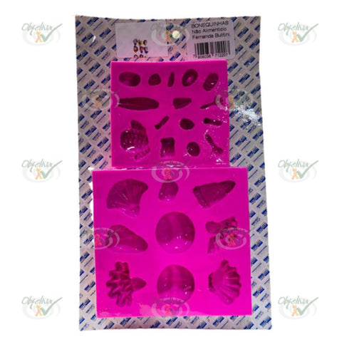 FORMA / MOLDE DE BISCUIT SILICONE BONEQUINHAS - ADESIL  12207