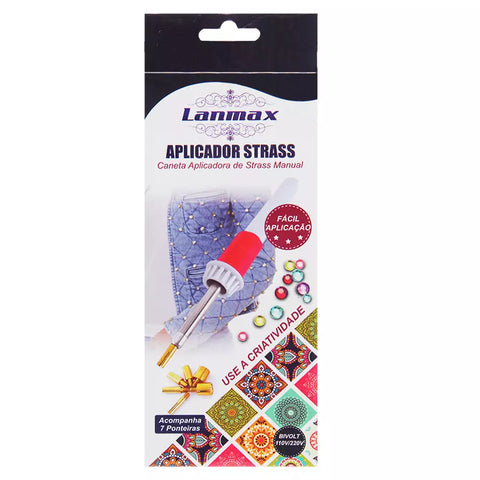 CANETA APLICADOR DE STRASS COM 7 PONTAS LANMAX REF.:  P27438