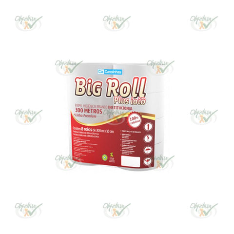 PAPEL HIGIENICO BIG ROLL PLUS IOIO LINHA PREMIUM 300M - CANOINHAS REF.: 1028