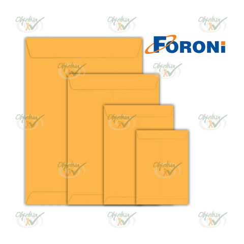 ENVELOPE SACO KRAFT OURO 185MM X 248MM CAIXA 80G COM 250 UNIDADES - FORONI REF.: 18.2724-2