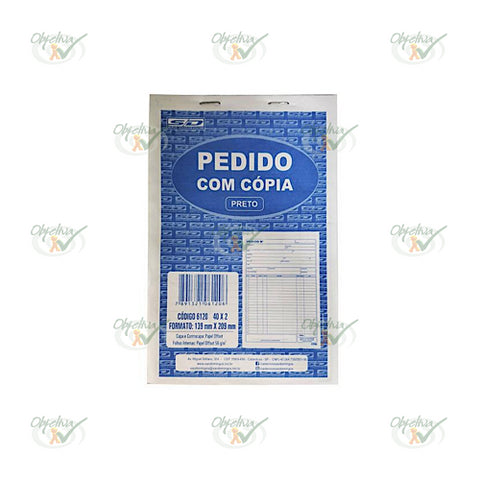 PEDIDO 1/18 COM COPIA PRETO 40X2 139MM X 209MM - SAO DOMINGOS REF.: 6120