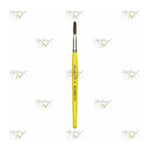 PINCEL 470 N°10 REDONDO PELO DE PONEI CABO CURTO PLASTICO AMARELO - CONDOR REF.: 85250