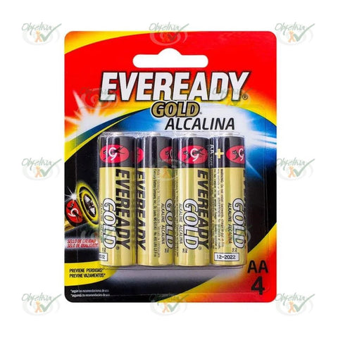 PILHA EVEREADY GOLD AAA ALCALINA COM 4 UNIDADES - EVEREADY COMPANY