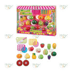 BRINCANDO DE CASINHA HORTIFRUTI FRUTAS COM VELCRO - BRASKIT - REF.: 860-0