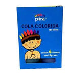 COLA COLORIDA 4 CORES COM 25 GR CADA - PIRATININGA