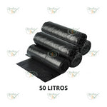 SACO DE LIXO 50 LITROS PRETO MICRA 8 PACOTE COM 100 UNIDADES - OBJETIVA