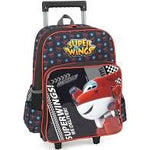 MOCHILA COM RODINHAS SUPER WINGS PRETA - MAXLOG REF.: IC33916SW-PT