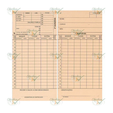 CARTAO PONTO PALHA 86MM X 180MM COM 100 FOLHAS - SAO DOMINGOS