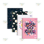 CADERNO 1X1 80 FOLHAS CAPA DURA ESPIRAL - TILIBRA PEPPER FEMININO COD.: 17.991-4