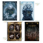 CADERNO 1X1 80 FOLHAS CAPA DURA ESPIRAL - TILIBRA GAME OF THRONES REF.: 30.832-3