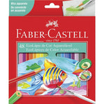 LAPIS DE COR 48 CORES AQUARELAVEL - FABER-CASTELL