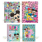 CADERNO 1/4 80 FOLHAS CAPA DURA BROCHURA - FORONI DOORABLES DISNEY 40.6513-0