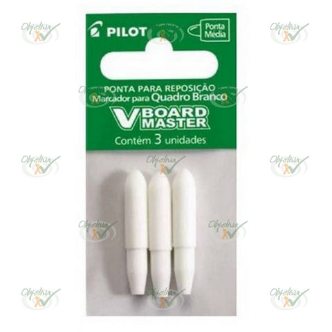 PONTA MARCADOR QUADRO BRANCO BOARD MASTER COM 3 UNIDADES - PILOT