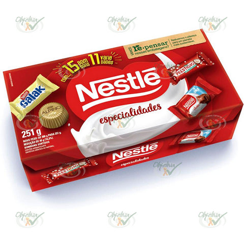 CAIXA DE CHOCOLATE BOMBOM ESPECIALIDADES 251GR - NESTLE