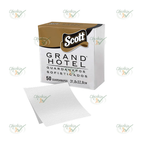 GUARDANAPO GRAND HOTEL 31,8CM X 32,8CM COM 50 UNIDADES - SCOTT REF.: 270746