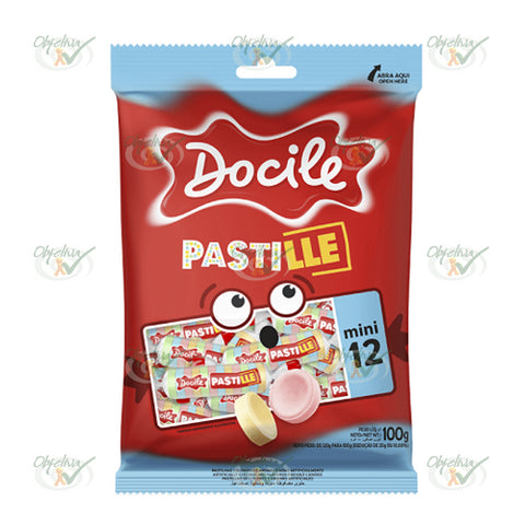 PASTILHA SABOR ARTIFICIAL SORTIDA 100GR - DOCILE