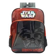 MOCHILA ESCOLAR HOLOGRAFICA DARTH VADER VERMELHA - MAXLOG REF.: IS34101ST-VM