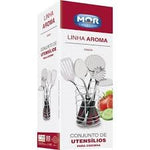 CONJUNTO UTENCILIOS COZINHA INOX 6 PEÇAS - MOR