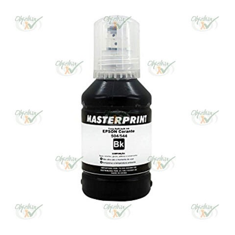 TINTA / CORANTE EPSON REFIL BULK INK 504/544 UNIVERSAL COMPATIVEL 127ML - MASTERPRINT COD.: 226080039